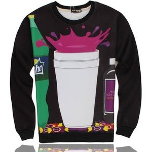 ❗️Sale❗️Black Dirty Sprite Crew Top